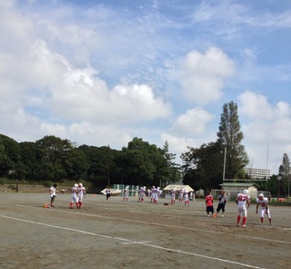 試合前練習